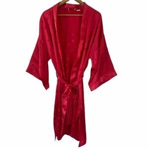Victoria’s Secret Gold Label Pink Satin Robe